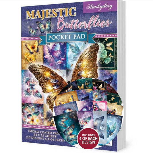 Majestic Butterflies - Pocket Pad - Hunkydory