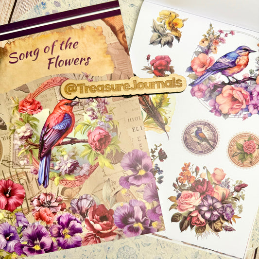Song of Flowers - 20 Page Sticker Book