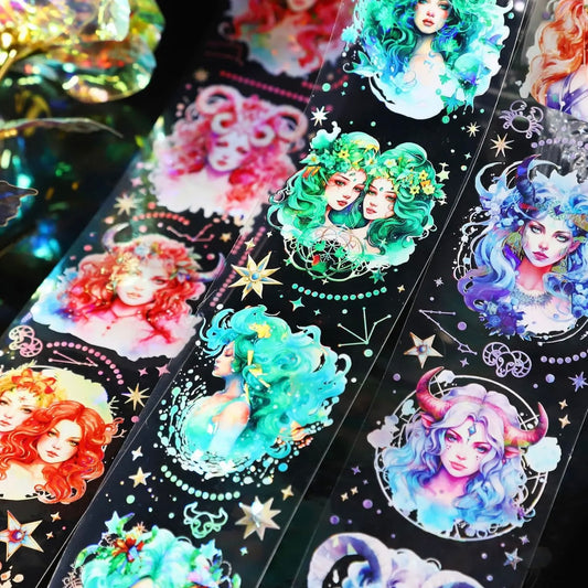 Zodiac Girls PET Sticker Tape - 5cm x 2m - 6 options