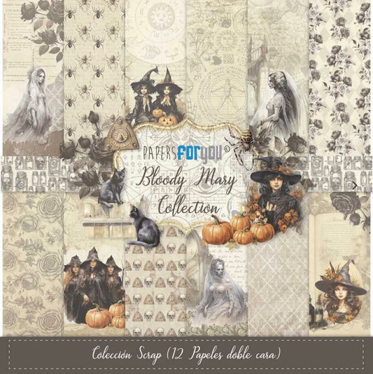 Bloody Mary Scrap Paper Pack (12pcs) (PFY-12548) - Papers For You