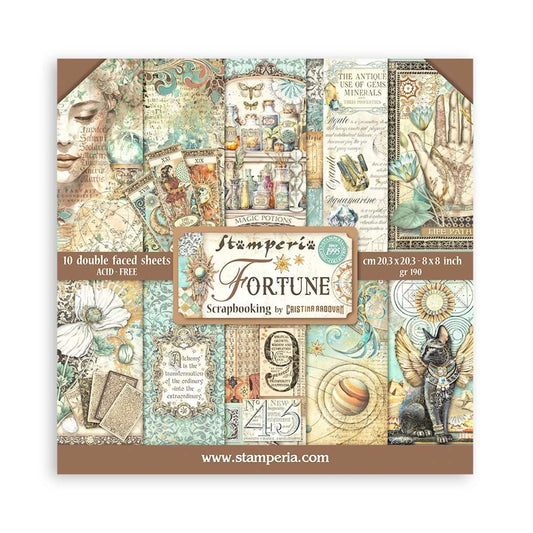 Fortune 8x8 Inch Paper Pack - Stamperia