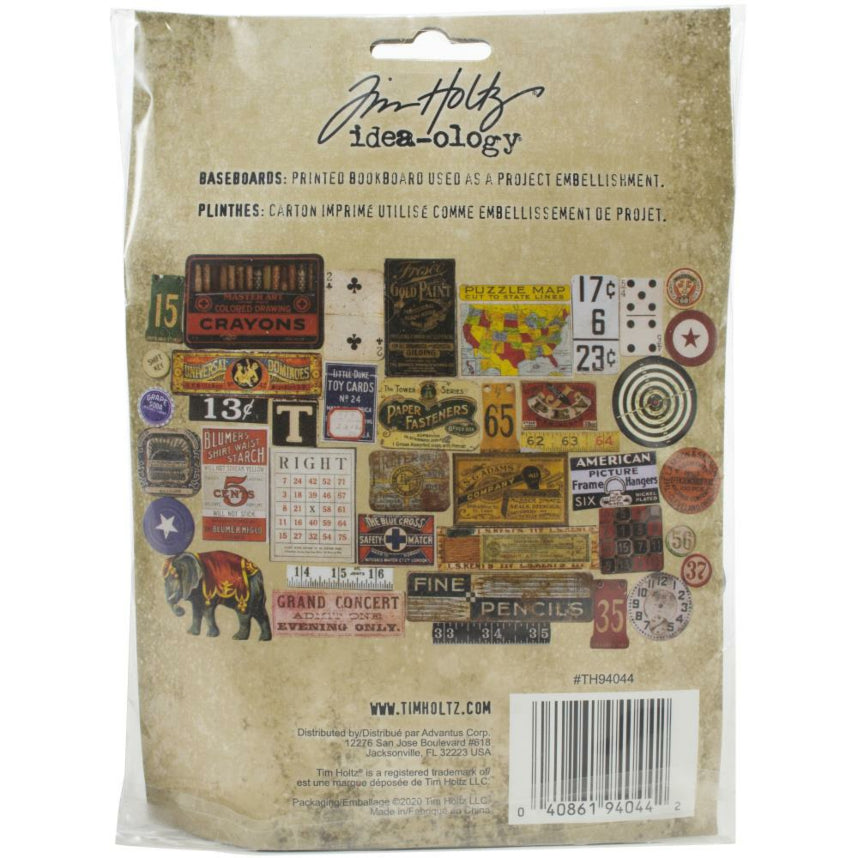 Tim Holtz Idea-Ology Die-cuts Baseboards Junk Drawer