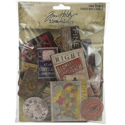 Tim Holtz Idea-Ology Die-cuts Baseboards Junk Drawer