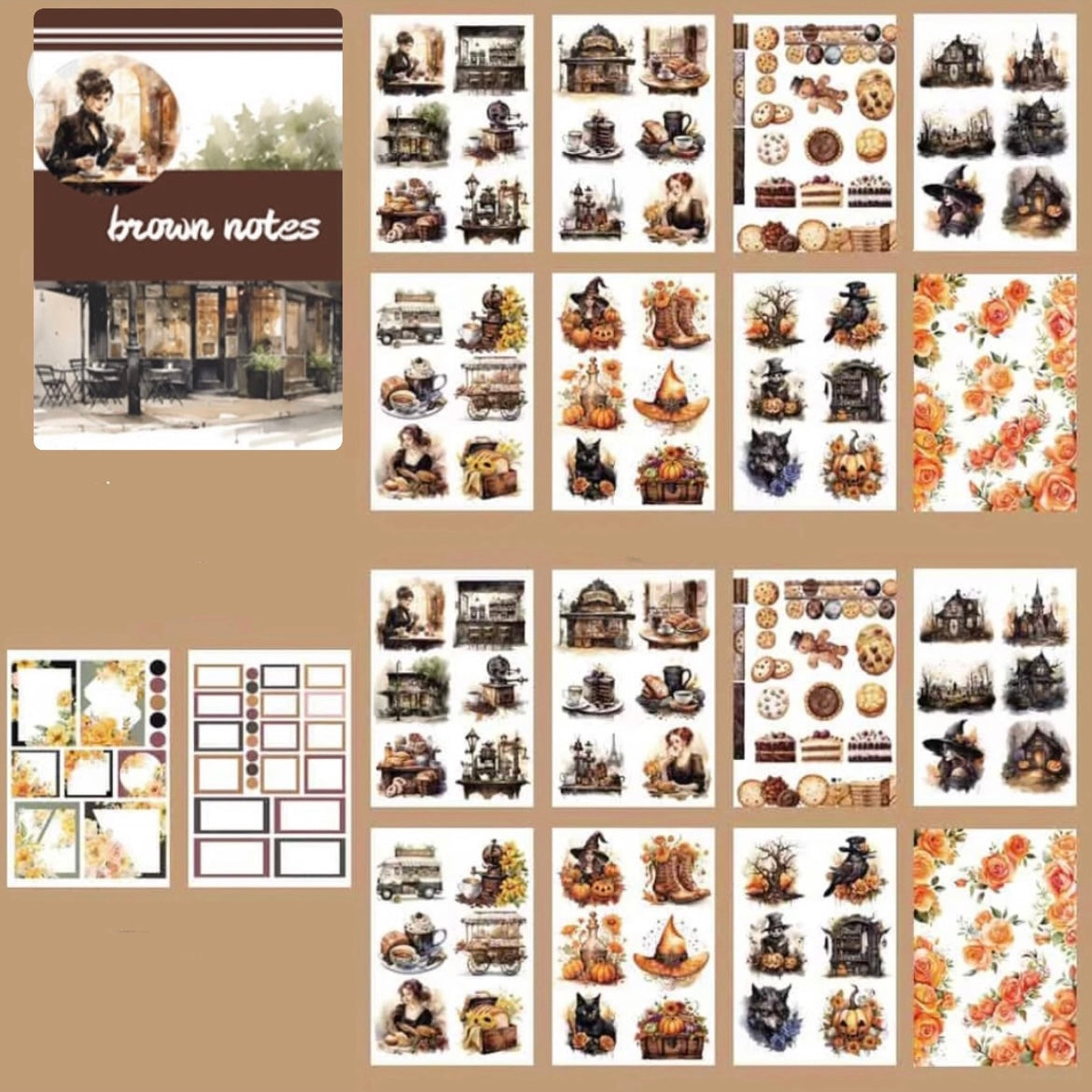 Brown Notes - 20 Page Sticker Book