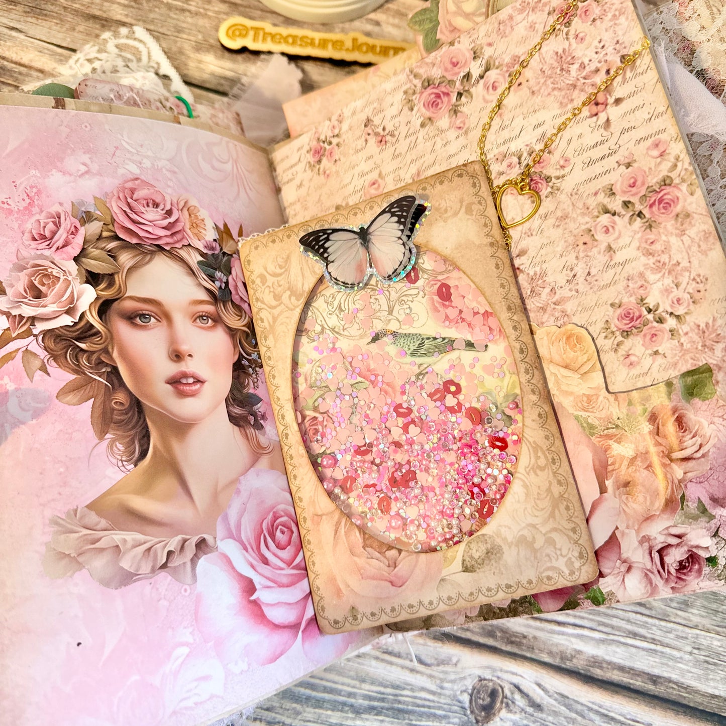 Shabby Rose - Handmade Junk Journal