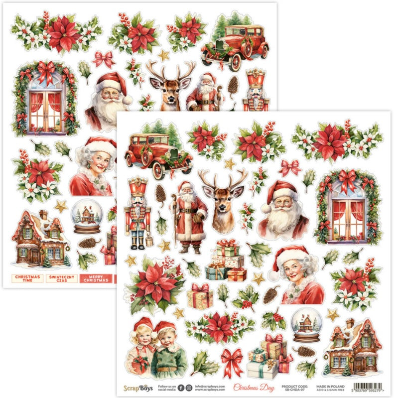 Christmas Day 12x12 Paper Pack - ScrapBoys