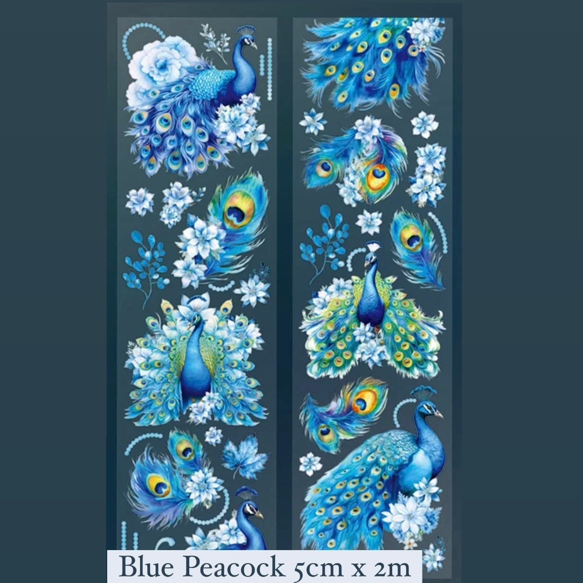 Peacock PET Tape Blue 2m x 5cm