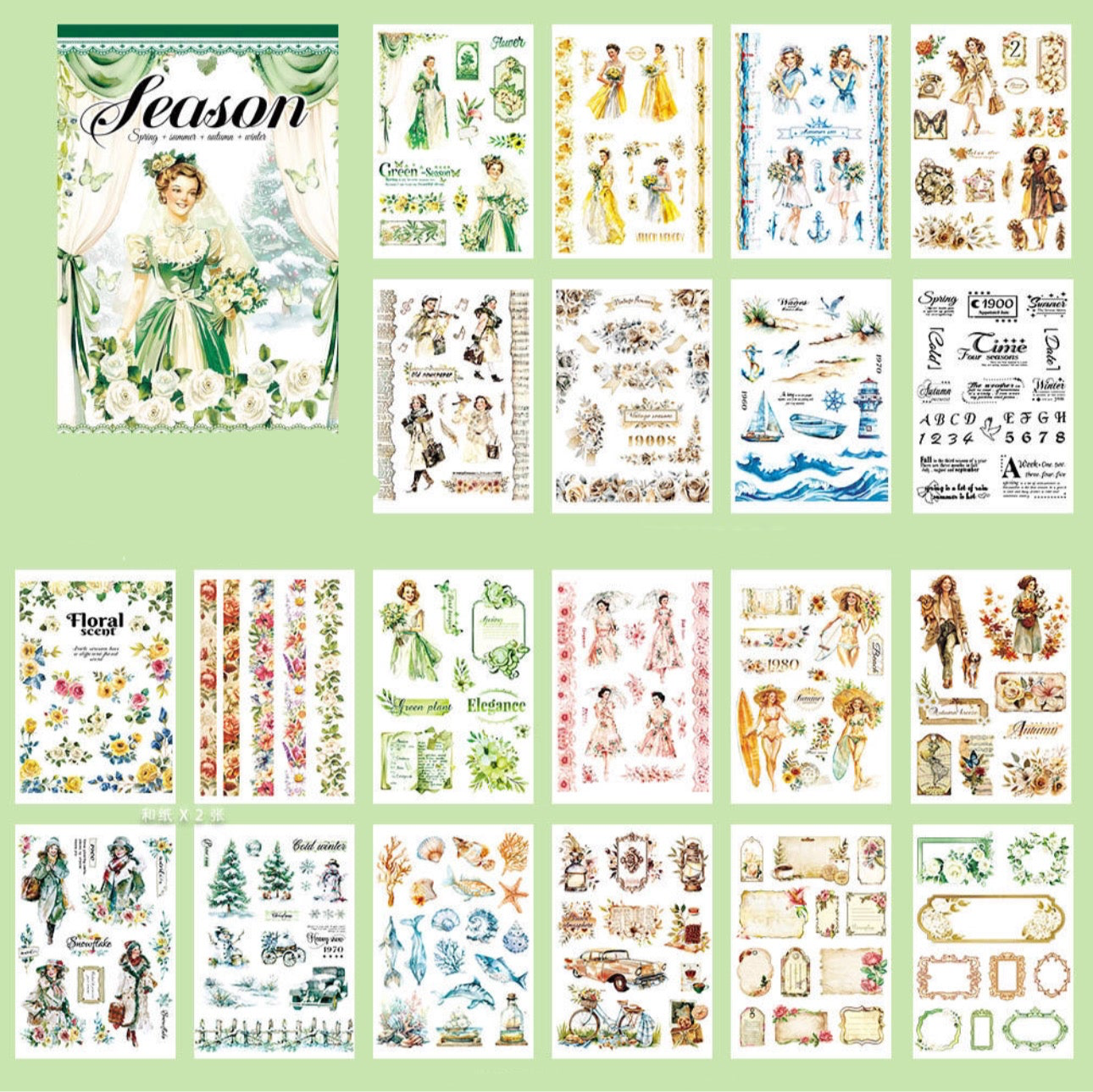 Season - 20 Page Sticker Book