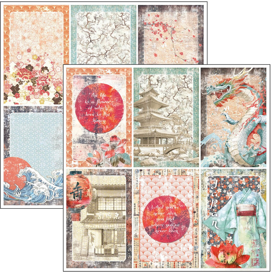 Land Of The Rising Sun Paper Pad 8 x 8 by Ciao Bella