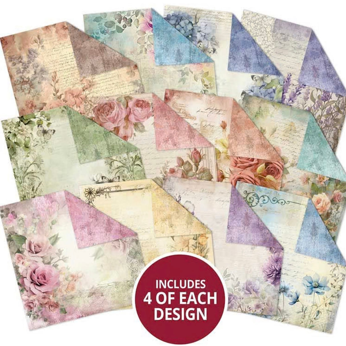 Duo Design Paper Pads - Eternal Gardens & Soft Grunge.  Hunkydory