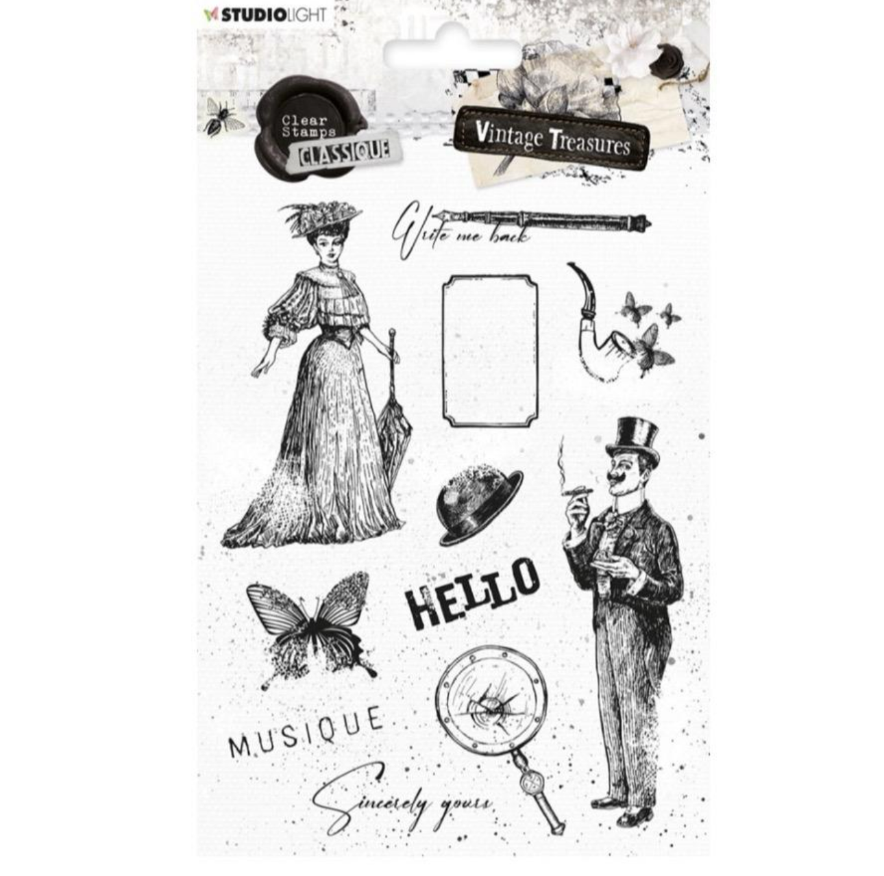 Vintage Treasures - Clear Stamps - Classique