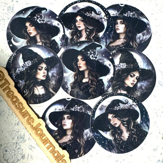 Lunar Witch Stickers - Treasure Journals