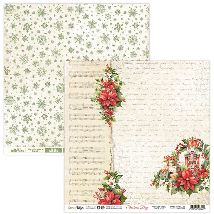 Christmas Day 12x12 Paper Pack - ScrapBoys