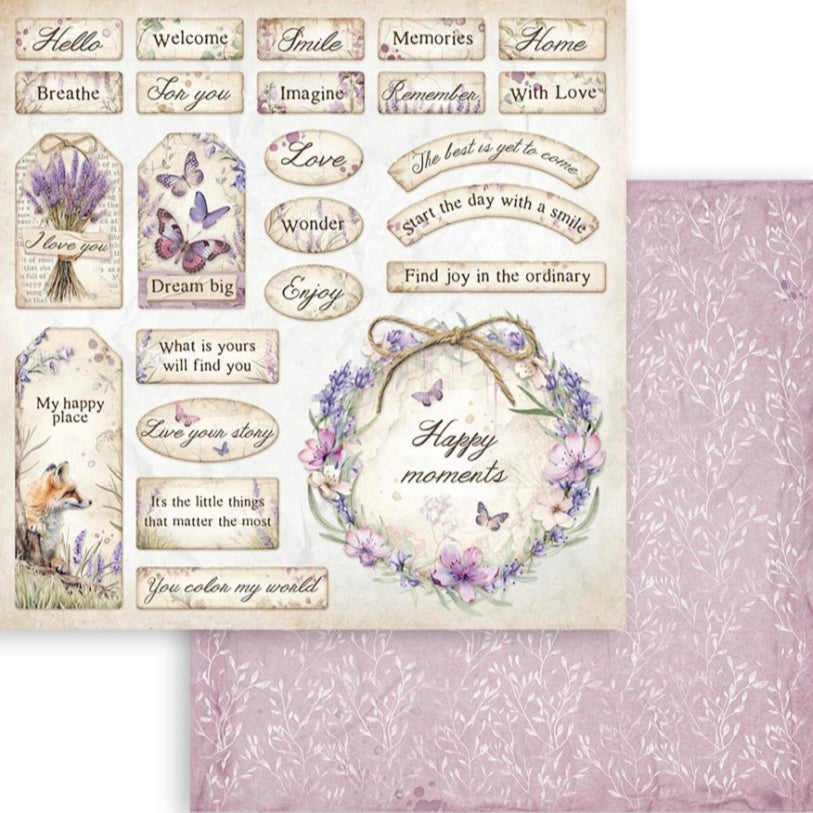 Stamperia - Lavender 8x8 Inch Paper Pack