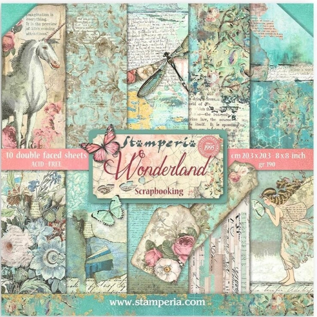 Stamperia - Wonderland 12x12 Inch Paper Pack