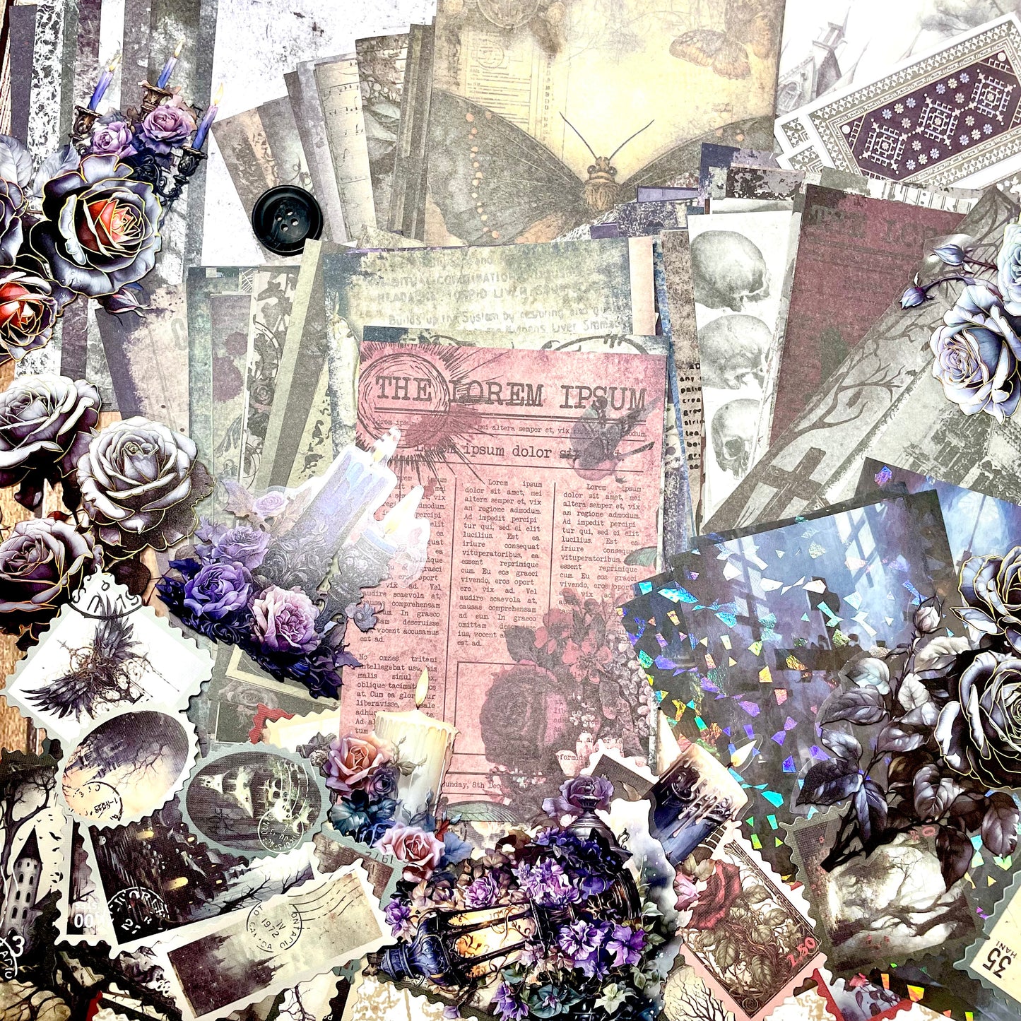 Gothic Ephemera Scrapbook & Journaling Kit