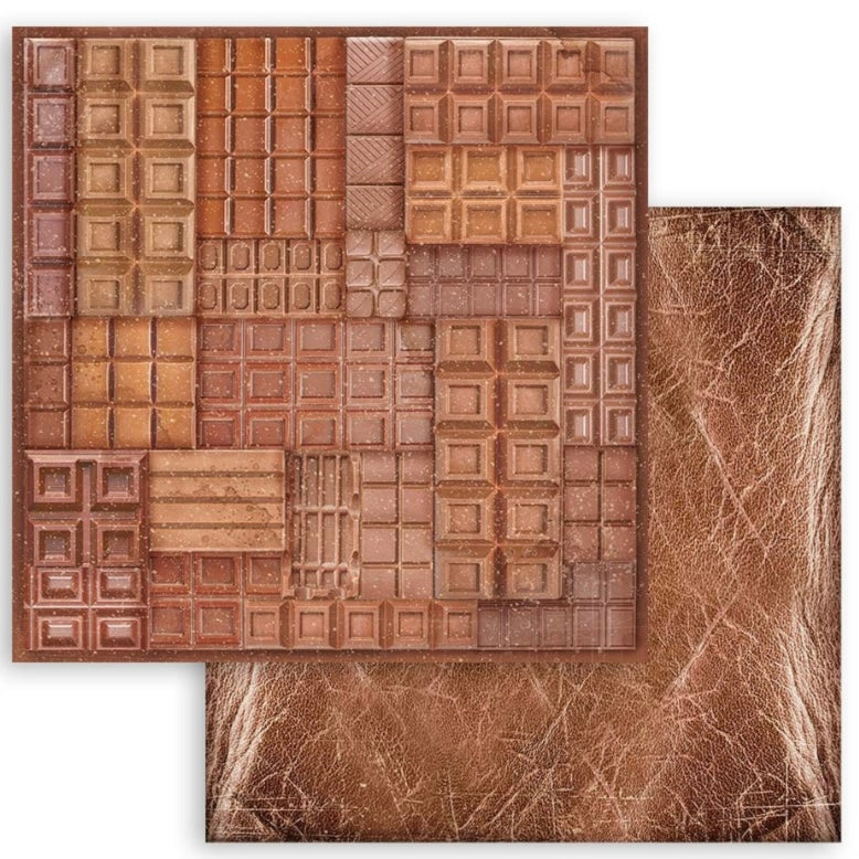 Coffee and Chocolate Backgrounds 12x12 Paper Pad - Stamperia