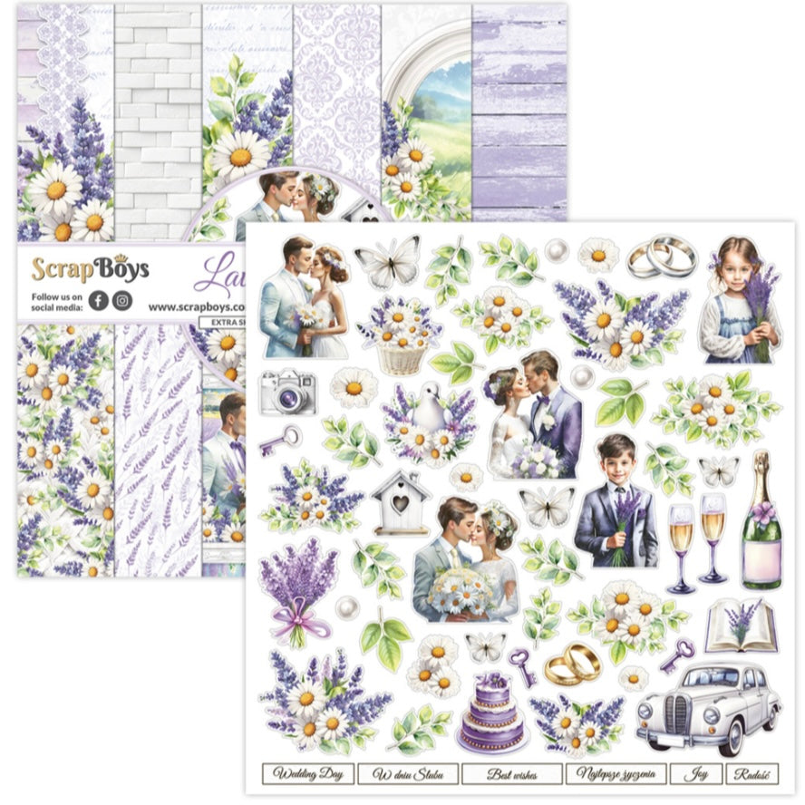 Lavender Love 12x12 Inch Paper Pad - Scrapboys