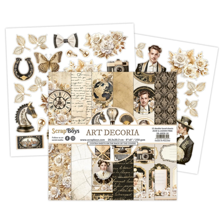 Art Decoria 8x8 Inch Paper Pad - Scrapboys