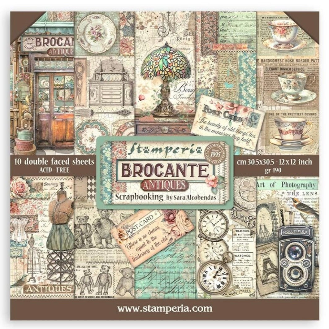 Brocante Antiques 12x12 Inch Paper Pack - Stamperia