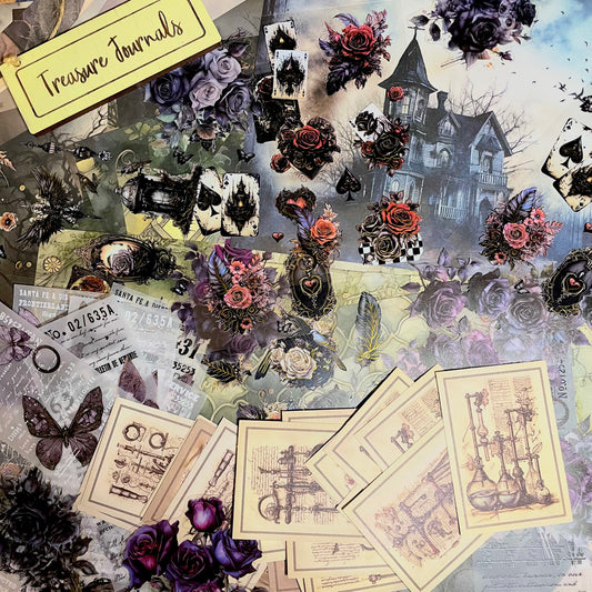 A Gothic Tale 130pc Scrapbook Set