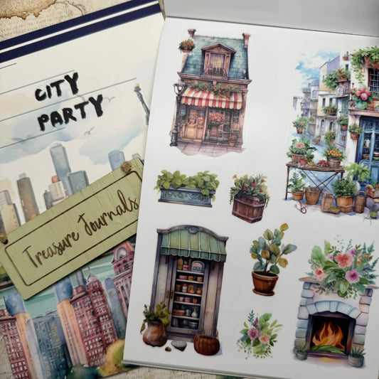 City Party - 20 Page Sticker Book