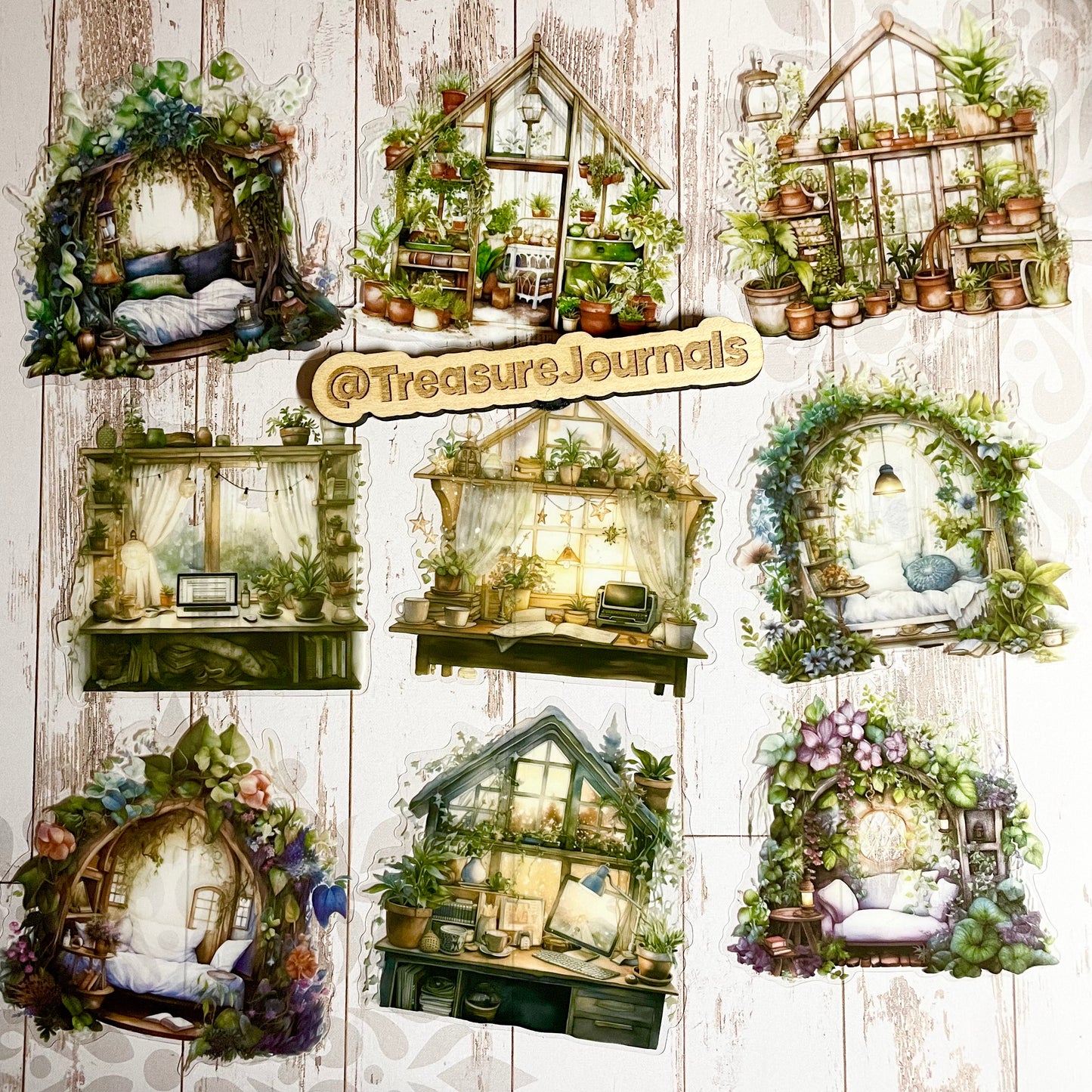 Cozy Cabin 40pc Sticker Set