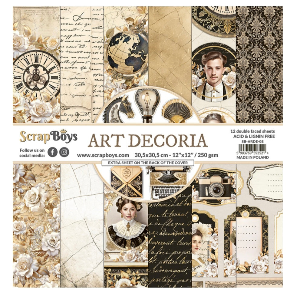 Art Decoria 12x12 Inch Paper Pad - Scrapboys