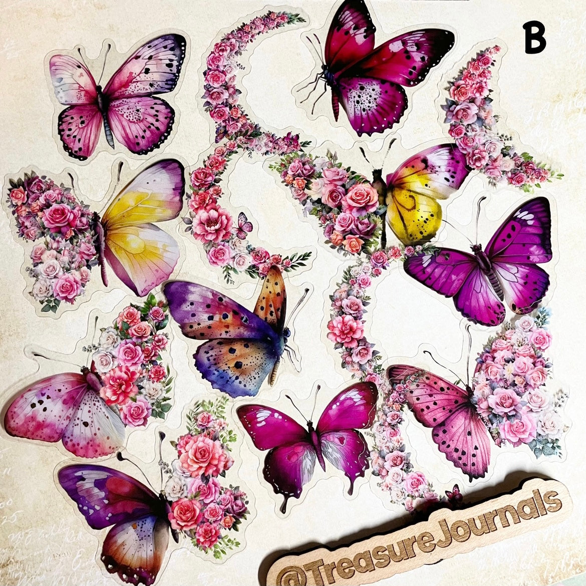 Luna Butterfly 30pc Sticker Set