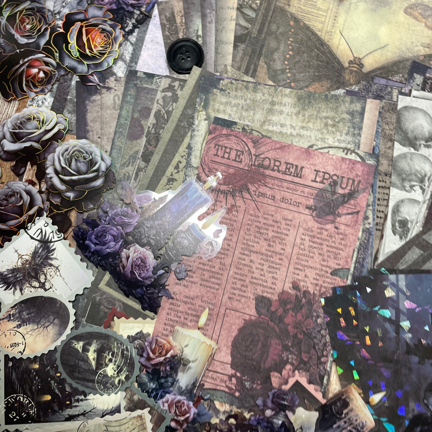 Gothic Ephemera Scrapbook & Journaling Kit