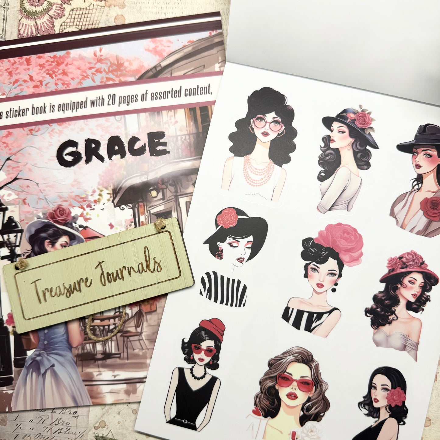 Grace - 20 Page Sticker Book