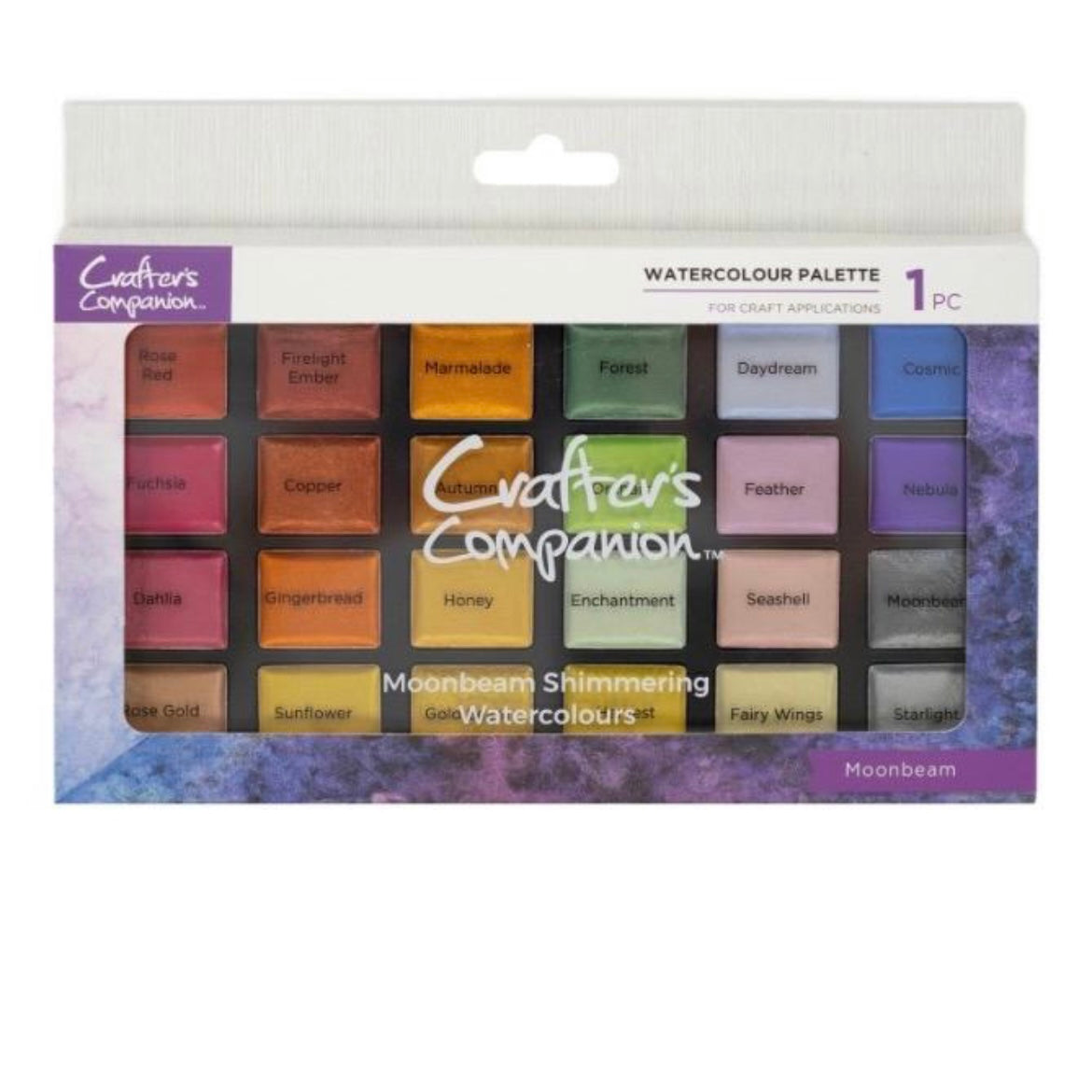 Crafter's Companion Shimmer Watercolour Palette - Moonbeam