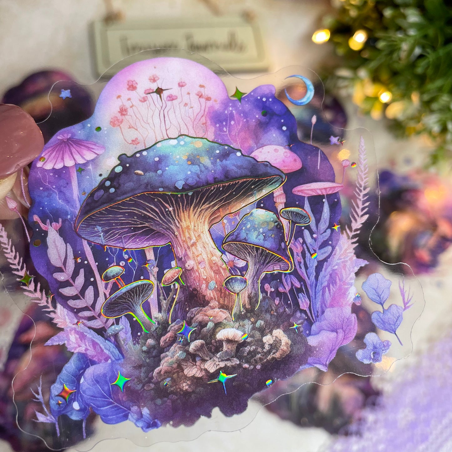 Fantasy Forest - Purple - 10pc Sticker Set