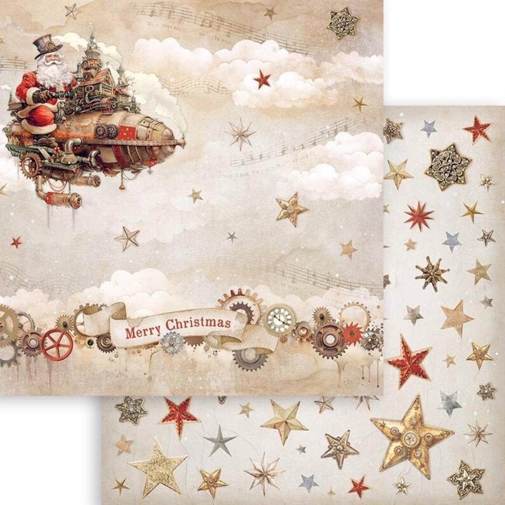 Stamperia - Gear up for Christmas 8x8 Inch Paper Pack