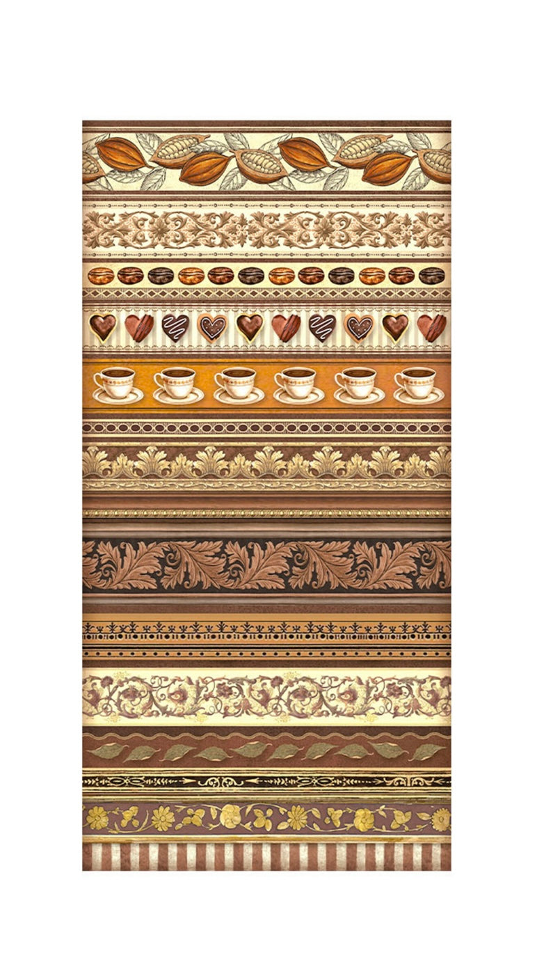 Coffee and Chocolate Collectables 6x12 Inch Paper Pad - Stamperia