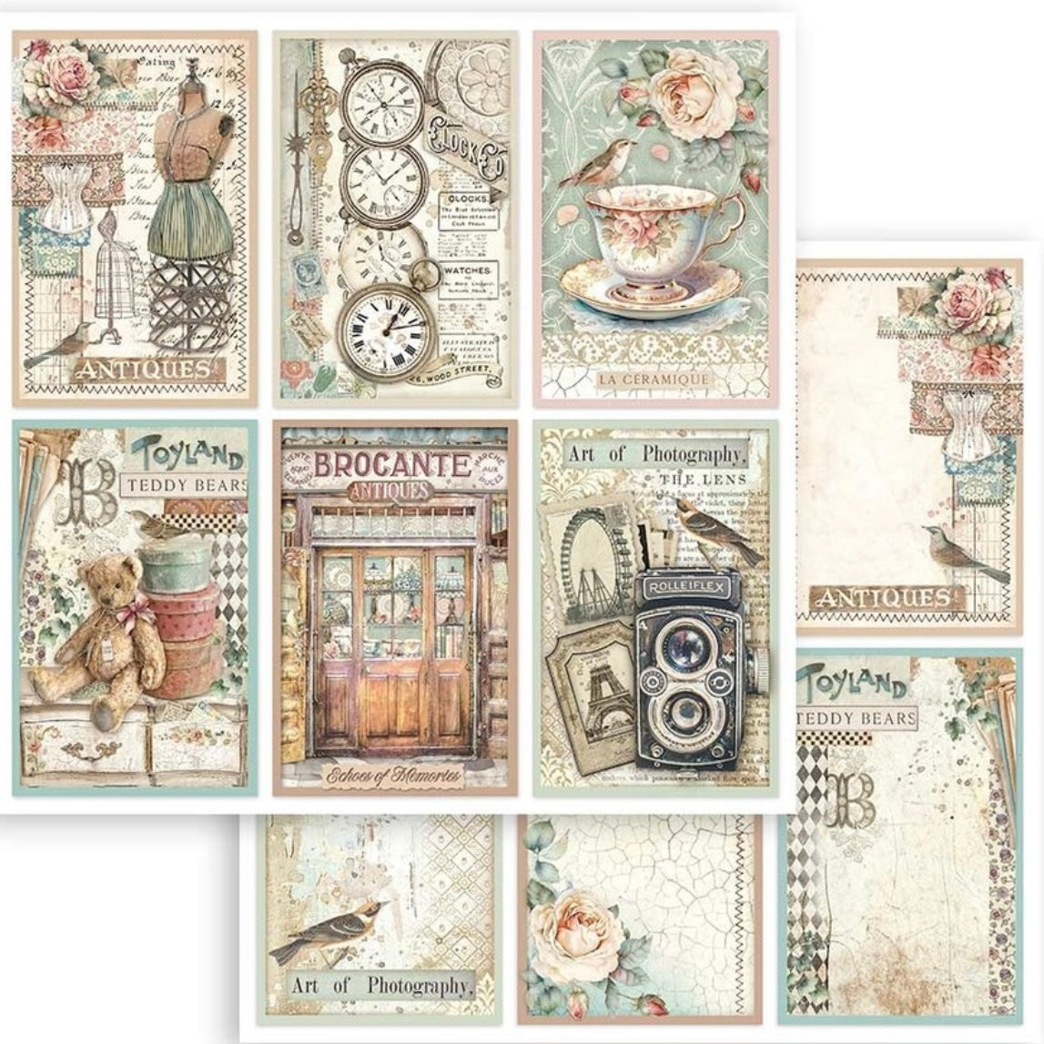 Brocante Antiques 12x12 Inch Paper Pack - Stamperia