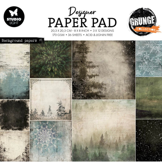 Background Papers Grunge Design Paper Pad - Studio Light