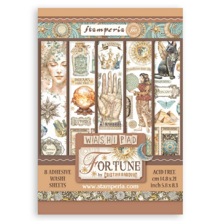 Fortune A5 Washi Pad (8pcs) - Stamperia