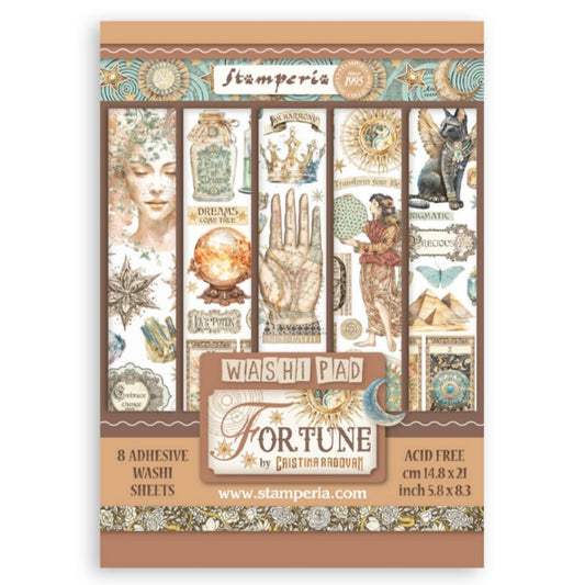 Fortune A5 Washi Pad (8pcs) - Stamperia