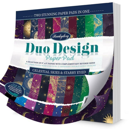 Duo Design Paper Pads - Celestial Skies & Starry Eyed - Hunkydory