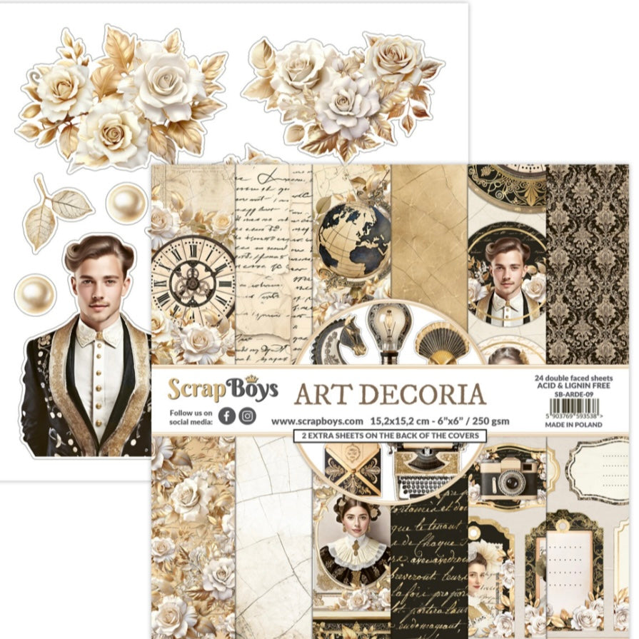 Art Decoria 6x6 Inch Paper Pad - Scrapboys