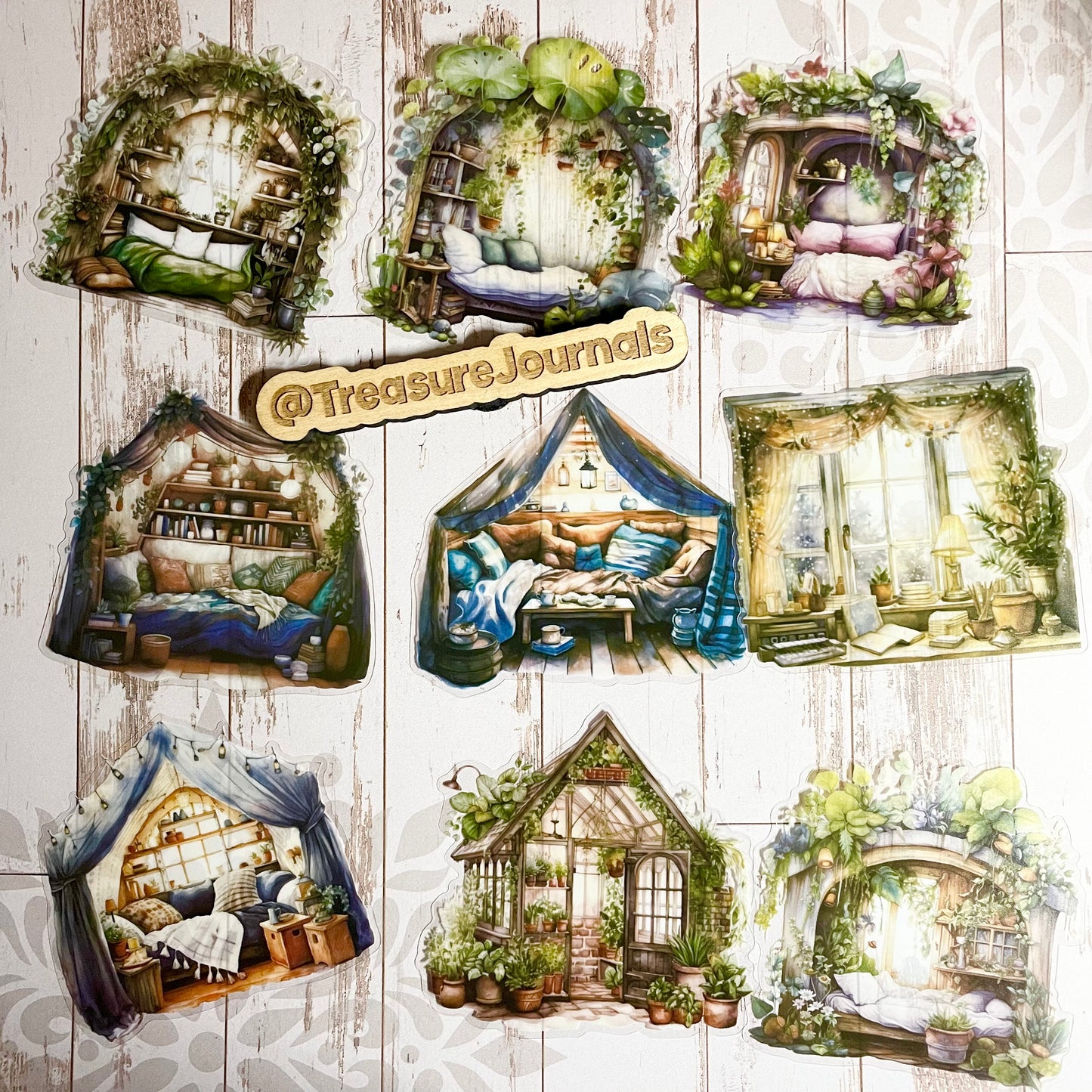 Cozy Cabin 40pc Sticker Set