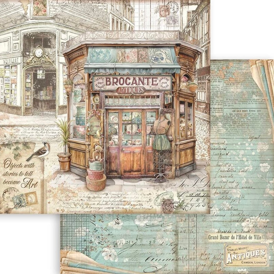 Brocante Antiques 12x12 Inch Paper Pack - Stamperia