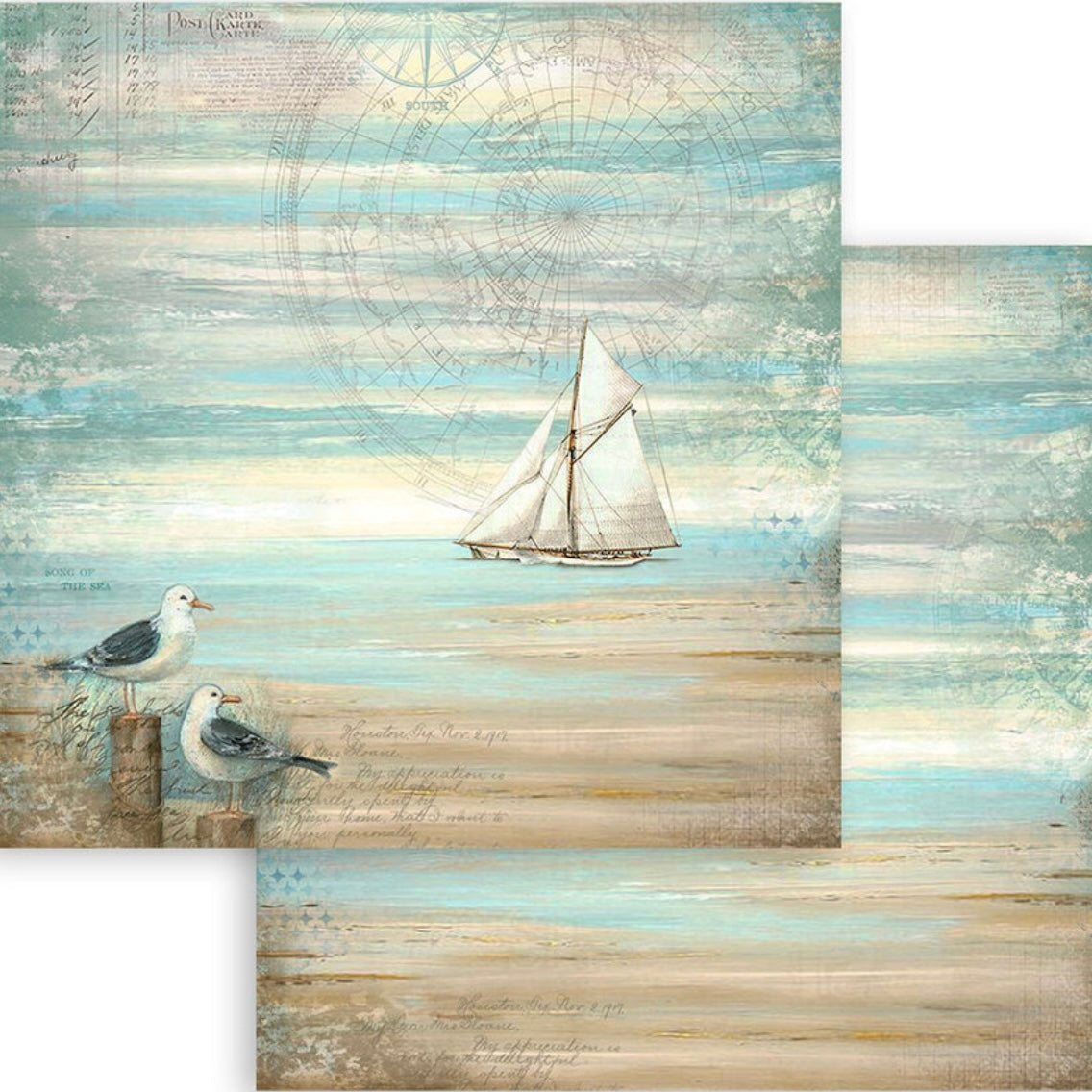 Sea Land 8x8 Inch Paper Pack - Stamperia