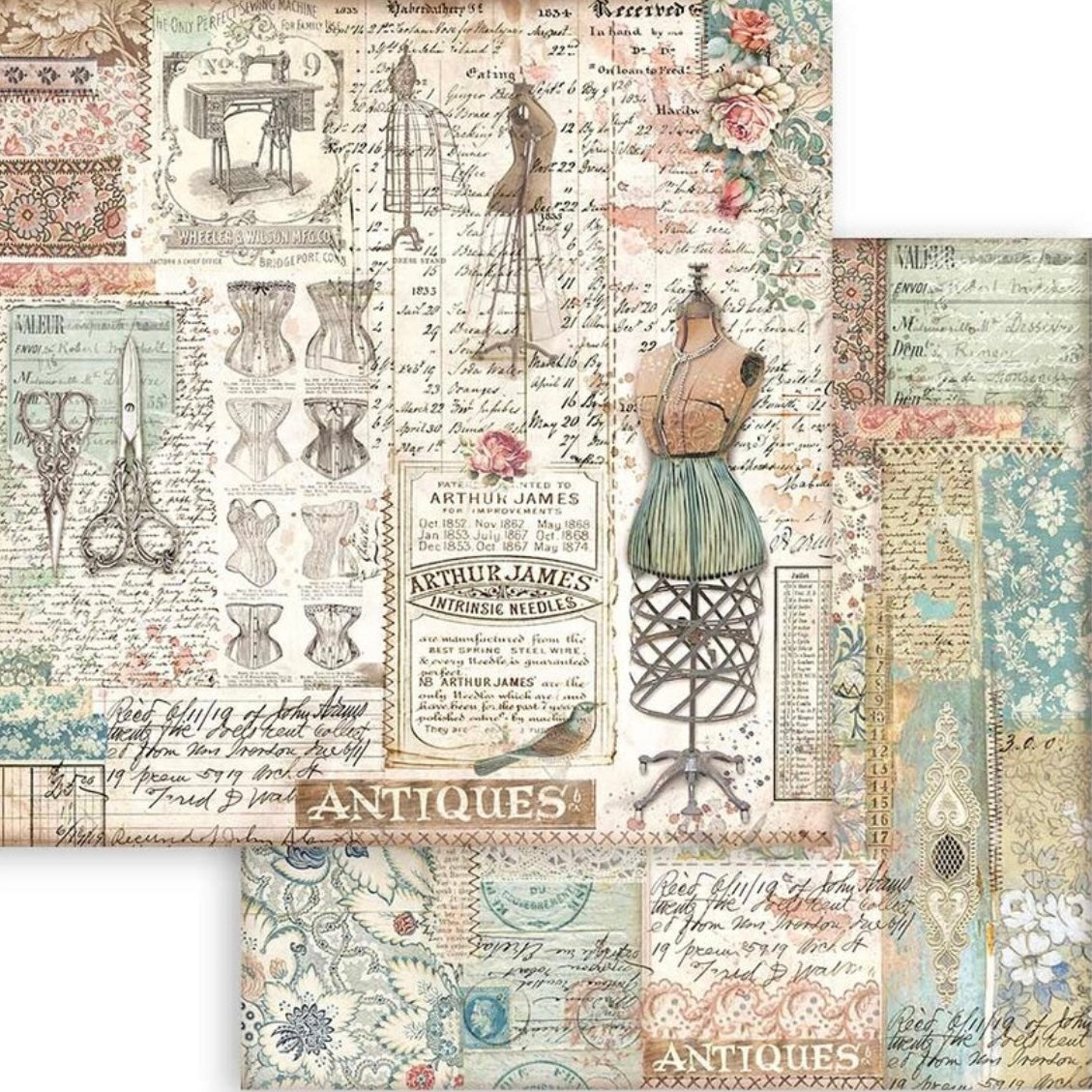 Brocante Antiques 12x12 Inch Paper Pack - Stamperia