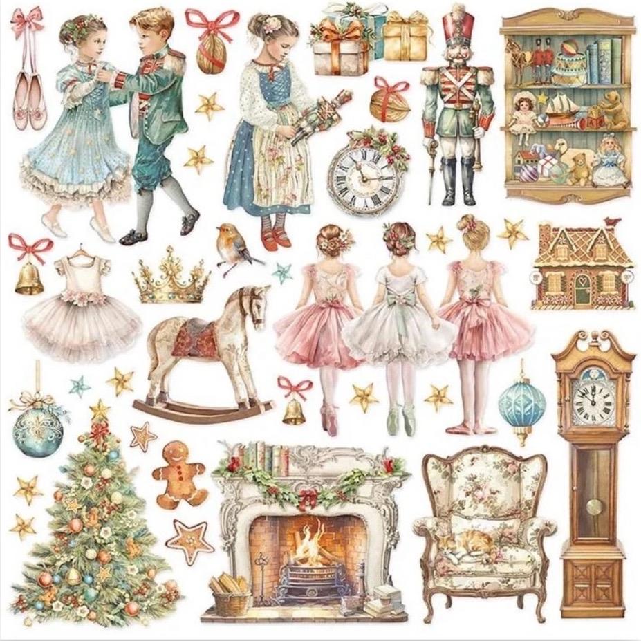 Stamperia - The Nutcracker 8x8 Inch Paper Pack Maxi (Single Face)