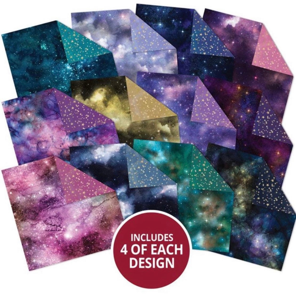 Duo Design Paper Pad - Hidden Galaxies & Starry Nights - Hunkydory