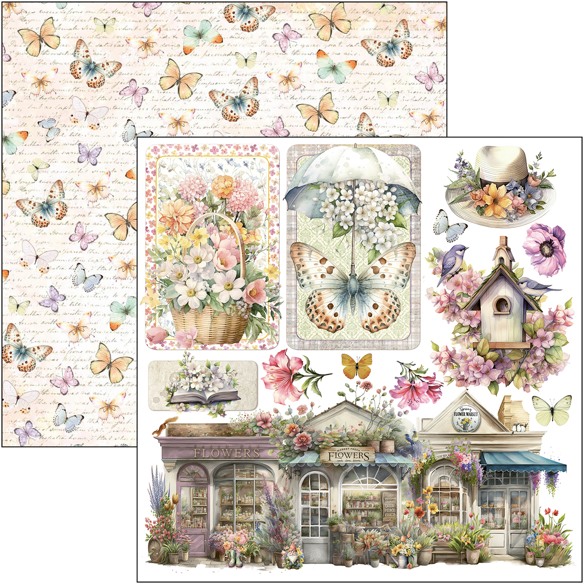 Ciao Bella - Flower Shop - 6x6 Fussy Cut Paper Pad