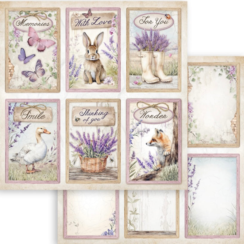 Stamperia - Lavender 8x8 Inch Paper Pack