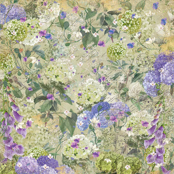 Nature's Garden - Hydrangea - 12" x 12" Paper Pad - Crafters Companion